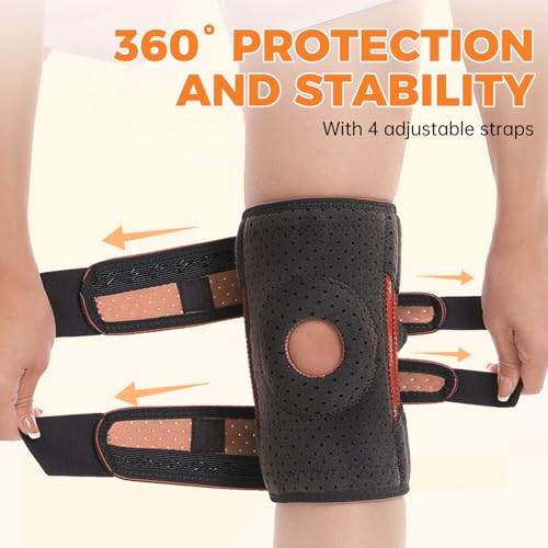 BIHEVN Knee Brace for Men & Women - Adjustable Support for Arthritis, ACL Meniscus Tear & Knee Pain Relief or Injury Recov...