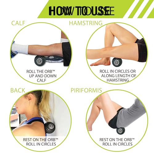 Pro-Tec Athletics Orb Massage Balls, Vary in Size and Color, Deep Tissue Massage, Muscle Relief, Promotes Flexibility, Ham...