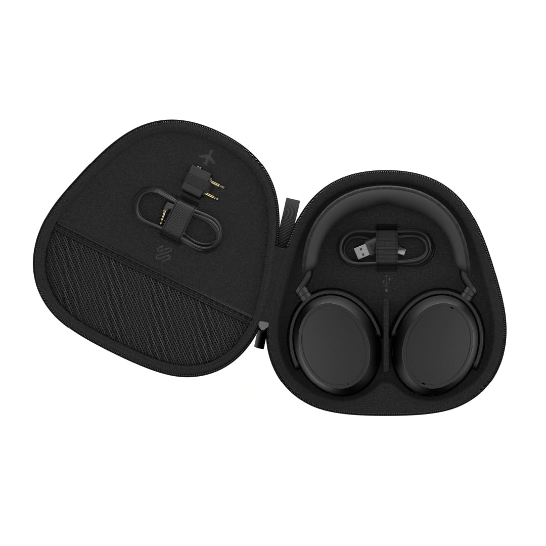 Sennheiser MOMENTUM 4 Wireless Headphones - Bluetooth Headset for Crystal-Clear Calls with Adaptive Noise Cancellation, 60h Battery Life, Lightweight Folding Design, Black