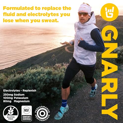 Gnarly Nutrition Hydrate Electrolyte Powder – Lemonade Exercise Hydration Drink Mix – NSF Sport Certified – Electrolyte So...