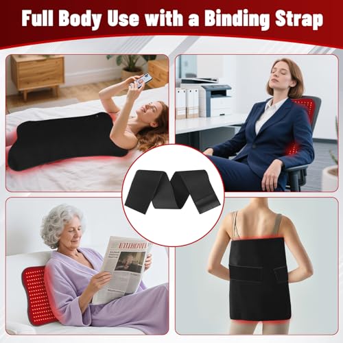 31.5''×24'' Red Light Therapy for Body, 41W 420LED Beads Wearable Red Infrared Light Therapy Wrap for Body, 660nm & 850nm,...