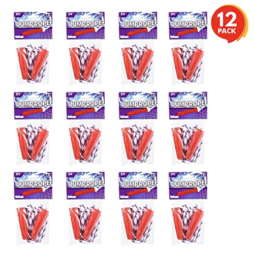 ArtCreativity 84 Inch Nylon Ropes for Kids - Pack of 12 - Durable Jump Ropes with Plastic Handles - Healthy Indoor and Out...