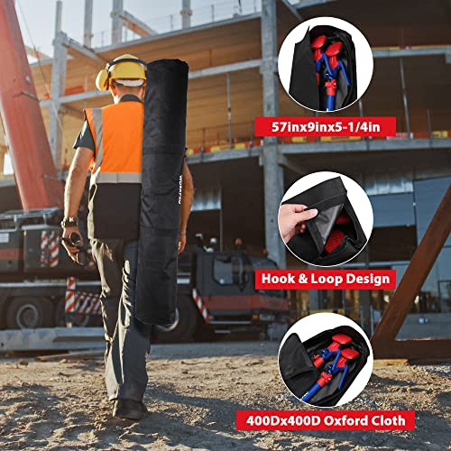 WORKPRO Cabinet Jack Support Pole, 54-114 Inches Steel Telescopic Quick Support Rod Adjustable 3rd Hand Support System wit...