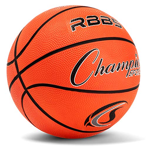 Champion Sports® Rubber Basketballs – Heavy Duty Pro-Style, Indoor/Outdoor Use, Premium Basketball Equipment for Physical ...
