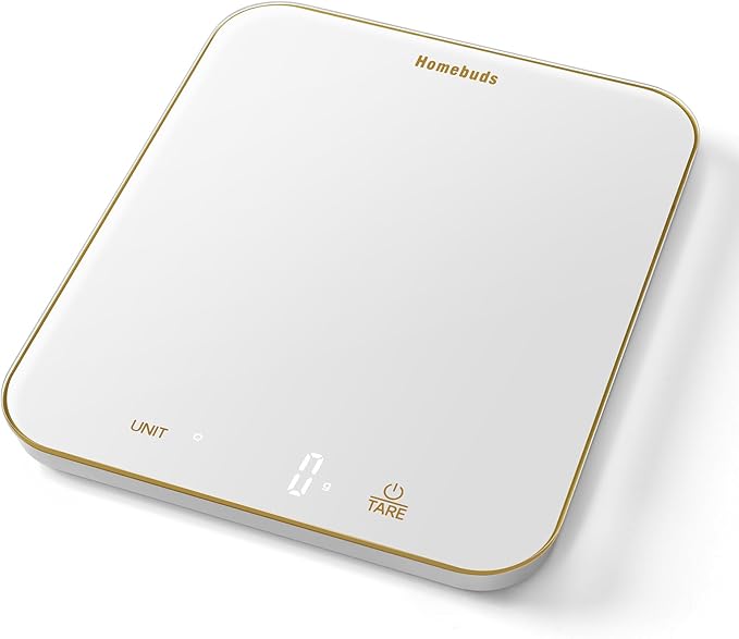 Homebuds 33lb Digital Food Scale Grams and Ounces in 1g, High Precision Assured by Kitchen Scale Professional Factory Sinc...
