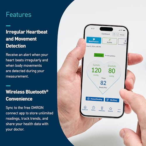 OMRON Bronze Blood Pressure Monitor for Home Use & Upper Arm Blood Pressure Cuff - #1 Doctor & Pharmacist Recommended Bran...