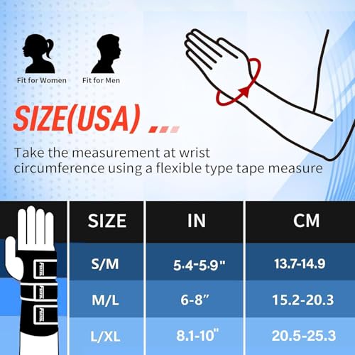 FEATOL Wrist Brace Hand Brace, Carpal Tunnel Wrist Splint Night Support for Women Men, Pain Relief Support -Tendonitis, Ar...