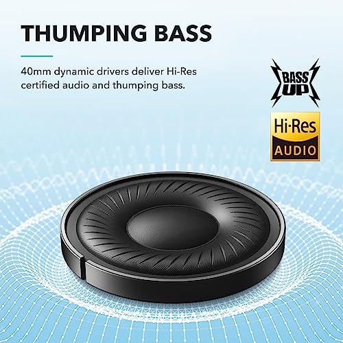 Soundcore by Anker Q20i Hybrid Active Noise Cancelling Headphones, Wireless Over-Ear Bluetooth, 40H Long ANC Playtime, Hi-...
