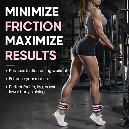 APEXUP Ankle Strap for Cable Machine, Ankle Resistance Bands, Cable Kick Back Ankle Straps for Gym, Glute Workouts, Leg Ex...