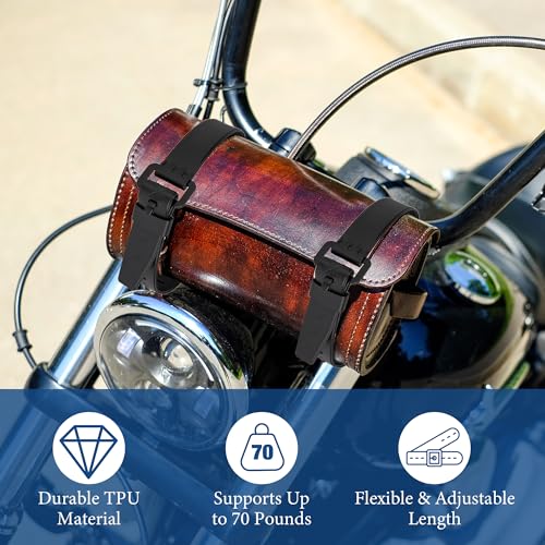 Starry 4pcs Utility Straps Adjustable Durable TPU Elastic Straps with Buckle Strong Tie Batch Tested 70 lb Fastening Lashi...