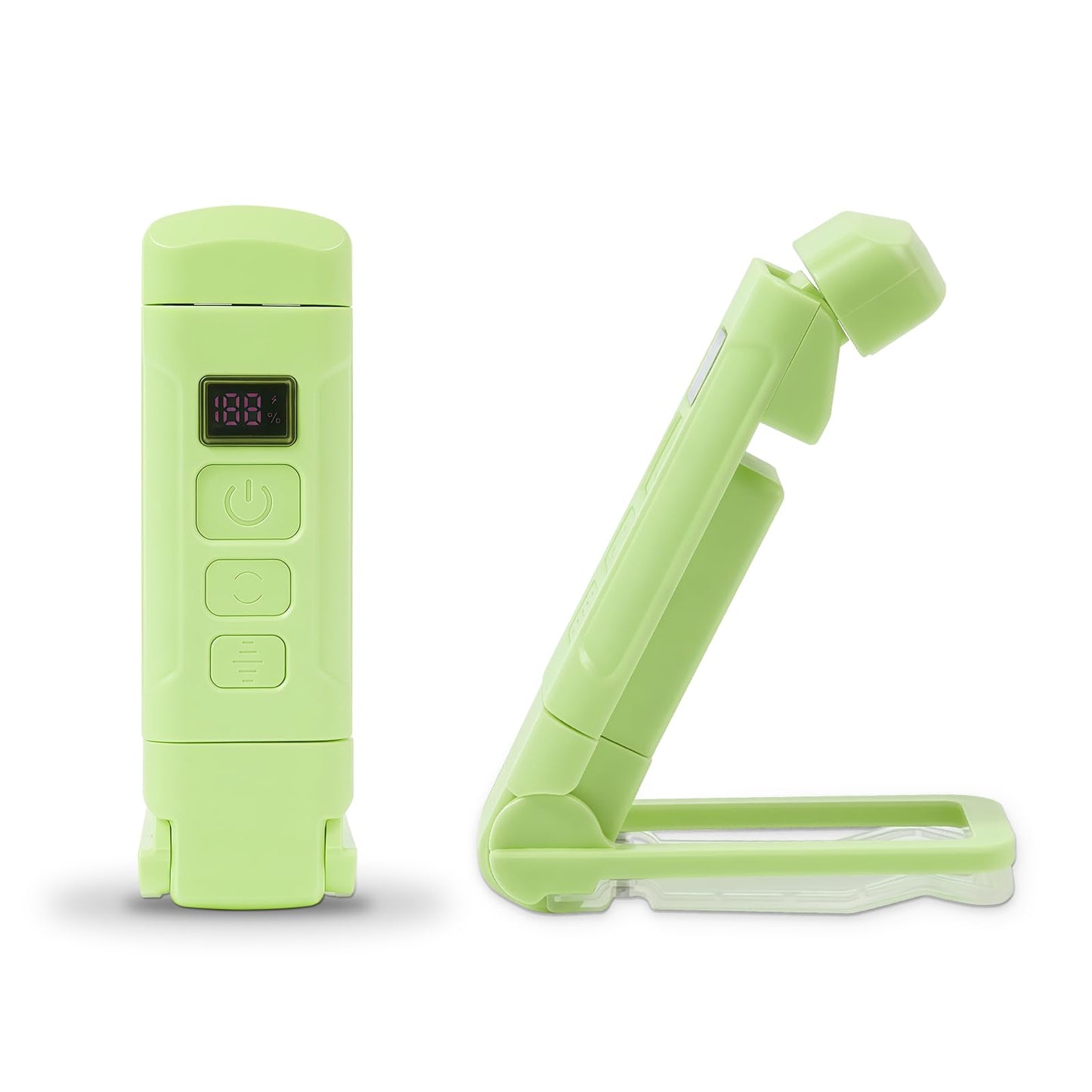 24 Led Rechargeable Book Light For Reading In Bed-Eye Caring 3 Color Temperatures 80 Hrs Runtime Lightweight Clip-On Lamp  Perfect For Kids  Book Lovers  And Student Gift (Green  Digital-Timer)