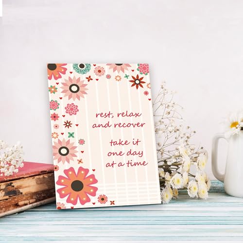 FSSDAS Elegant Get Well Cards, Get Well Soon Gifts for Women, Encouragement Card for Her, Surgery Recovery Gifts for Man, ...