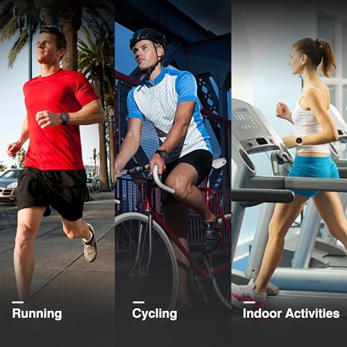 EZON Heart Rate Monitor Chest Strap and Digital Watch,5ATM Waterproof Fitness Tracker with HRM,Calories Burned,Stopwatch a...