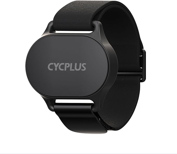 CYCPLUS Heart Rate Monitor Armband,Bluetooth 5.1 ANT+ HR Monitor with HR Zone LED Indicator, IP67 Waterproof, Use for Runn...