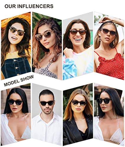 SOJOS Classic Polarized Sunglasses for Women Men Small UV400 Lenses SJ2076