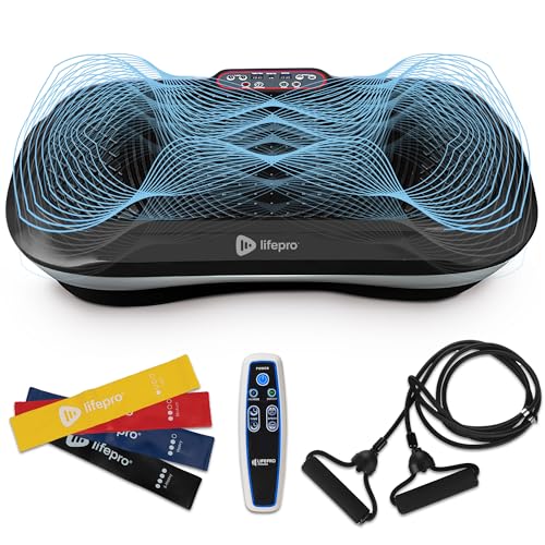 Lifepro Waver Vibration Plate Exercise Machine for Lymphatic Drainage, Muscle Activation, Full-Body Workout Vibrating Plat...