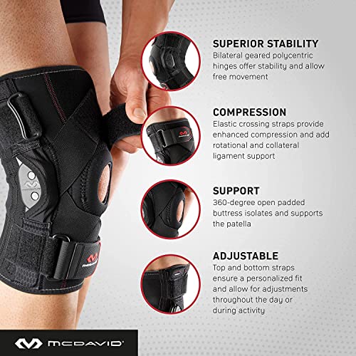 Mcdavid - 429X - Meniscus and Ligament Knee Brace - Unisex adult - Knee supports - Prevents injury and relieves pain - Sec...