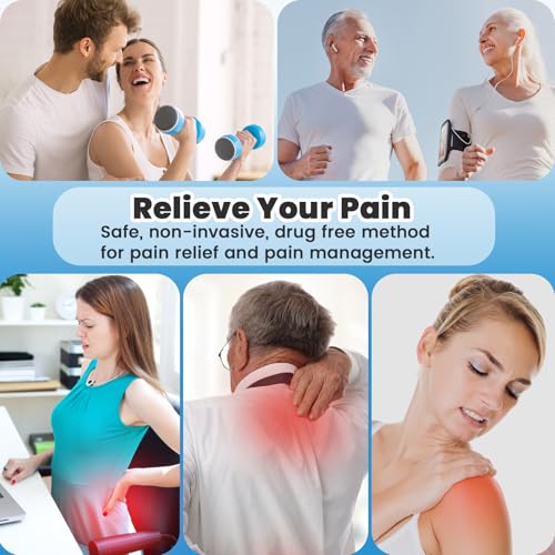 MASTOGO Wireless Tens Unit Muscle Stimulator - Two Sets of Tens Unit Massager for Pain Relief - Up to 12 Mode 20 Intensity...