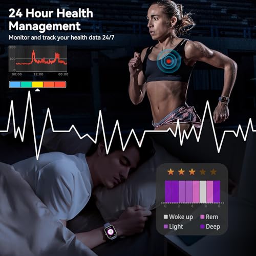 Smart Watches for Women Men, 1.83" HD Touchscreen, Bluetooth Calling, 130+ Professional Sports Modes, Heart Rate and Sleep...