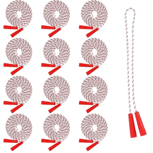 ArtCreativity 84 Inch Nylon Ropes for Kids - Pack of 12 - Durable Jump Ropes with Plastic Handles - Healthy Indoor and Out...