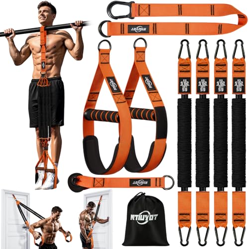 NTIUYOT Pull Up Bands, Heavy Duty Resistance Bands with Handle, Workout Bands for Pull Up Bar, Pullup Assist Band Set for ...