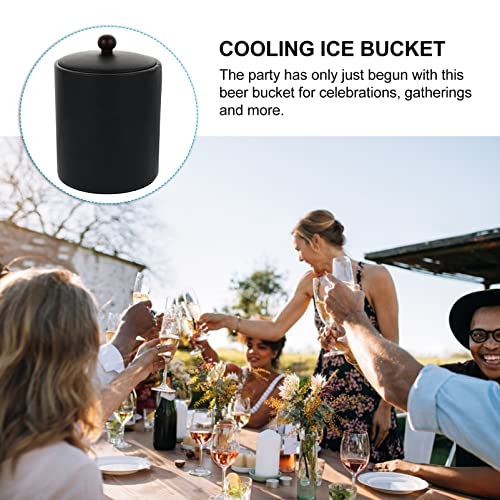 Ice Bucket with Lid, Tongs and Strainer, Stainless Steel Insulated Ice Bucket for Cocktail Bar, Ideal for Cocktail Bar, Pa...