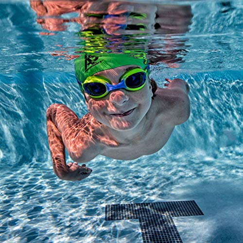 A3 Flex Youth Swim Goggles 3-10 | Leak-Free & Comfortable Kids Swim Goggles | Easy Adjust Split Head Straps