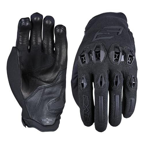 FIVE GLOVES Stunt EVO 2 Motorcycle Gloves for Men - Riding Gloves for Motorcycle, Scooter and More, with AirgoProtech Shel...