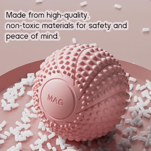 Magnetic Massage Ball - Deep Tissue Muscle Relief & Myofascial Release (Pink)