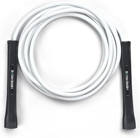 6mm Adjustable Boxing Jump Rope With Inner String Cord, Unbreakable Handles, Hererope Durable Non-Kinking PVC Jump Ropes f...