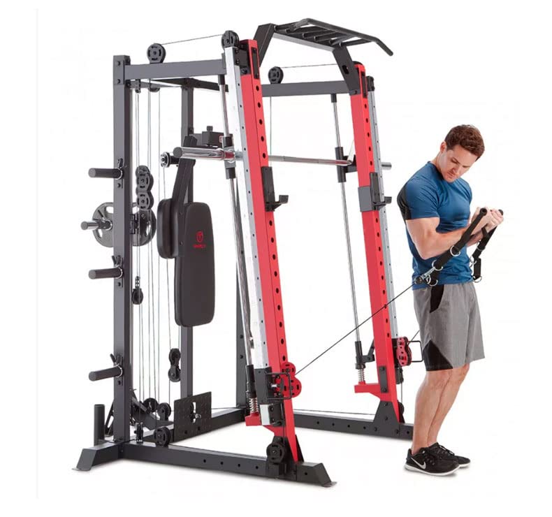Marcy Smith Machine Cage System Home Gym Multifunction Rack, Customizable Training Station