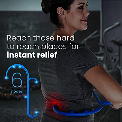 LiBa Back and Neck Massager - Trigger Point Massage Tools for Pain Relief and Manual Massage Hook Therapy Handheld Back Ne...