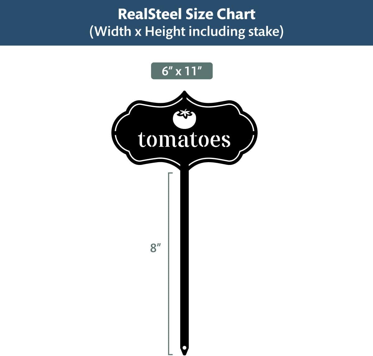RealSteel - Seed & Plant Markers - Indoor/Outdoor Herb Garden Stakes - Elegant Fruit/Vegetable Seed Labels - Durable Plant Tags for Pots - Classy Design for Farmhouse/Greenhouse (I Don't Know)