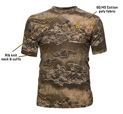 SCENTBLOCKER Scent Blocker Fused Cotton Lightweight Short-Sleeve Camo Hunting Shirt for Men