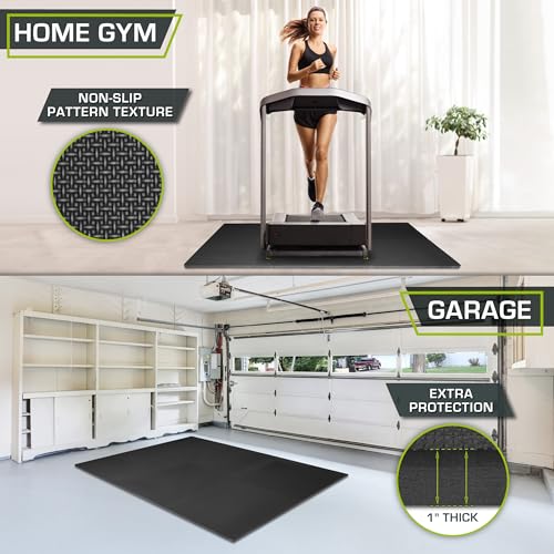 ProsourceFit Weaved Pattern Extra Thick Exercise Puzzle Mat 1-inch, EVA Foam Interlocking Tiles for Protective, Cushioned ...