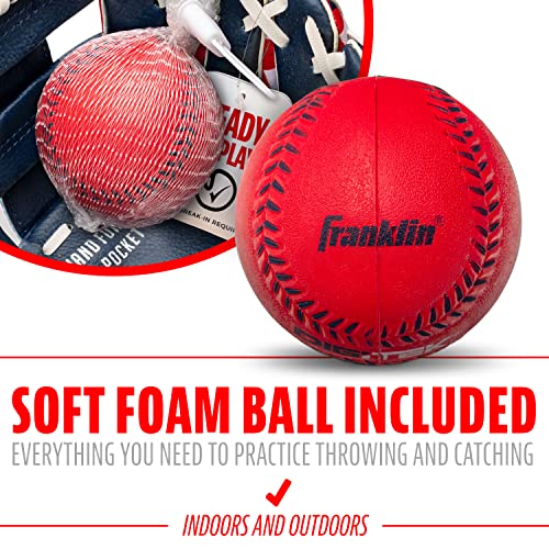 Franklin Sports Kids Baseball Gloves - RTP Youth Teeball Glove + Ball Set - Boys + Girls Teeball Mitt - Kids + Toddlers - ...