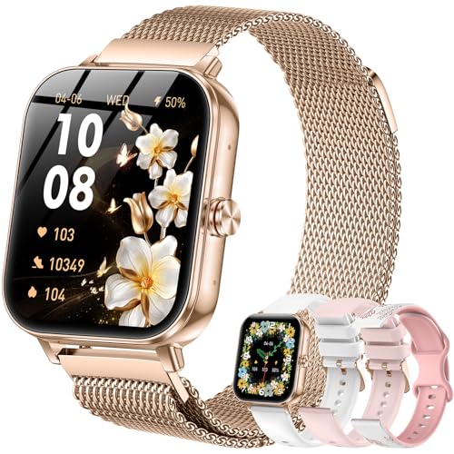 Smart Watches for Women, 1000mAh Battery lasts 20 days, 1.85"HD Smart Watch (Answer/Make Calls) Heart Rate/Sleep Monitorin...