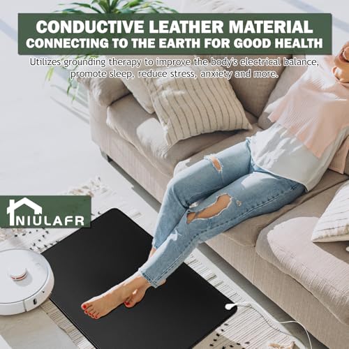 Grounding Mat,35.4x23.6 inches,Reconnect to The Earth EMF Recovery,for Foot Therapy, Universal Grounding Sleep Mat, Ground...