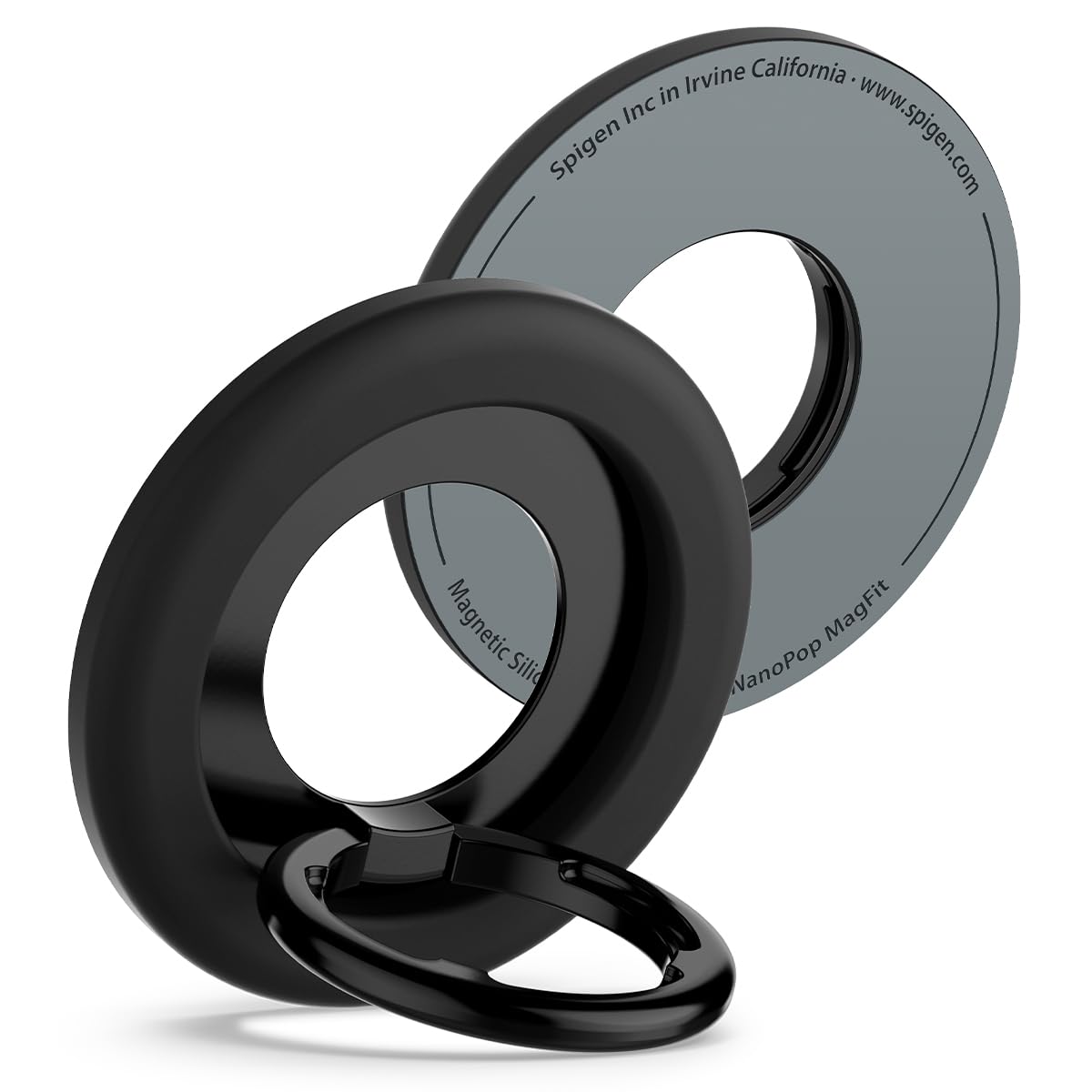 Spigen Nanopop Magnetic Phone Grip Adjustable Holder Ring Kickstand Designed For Magsafe Compatible With Iphone 16/15/14/13/12 S