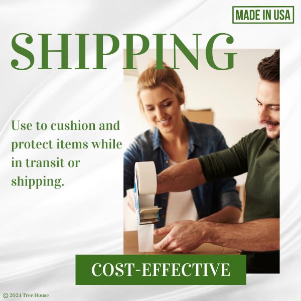 Tree House Packing Paper for Moving – 720 Newsprint Packing Paper Sheets – 27” x 17” Paper for Packing Dishes, Shipping, and Moving Supplies – Recyclable Movers’ Paper – Made in USA