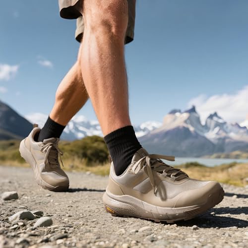 NORTIV 8 Men's Waterproof Hiking Shoes Lightweight Trekking Walking Fashion Sneakers with Arch Support for Camping Tennis ...