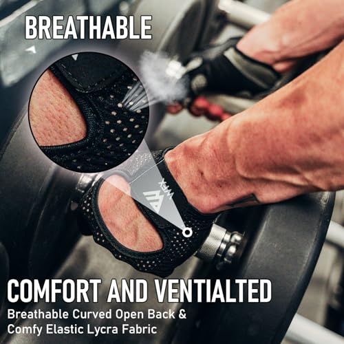 WESTWOOD FOX Weight Lifting Gloves for Men Women Gym Gloves with Wrist Wrap Support for Workout Training Exercise Fitness ...