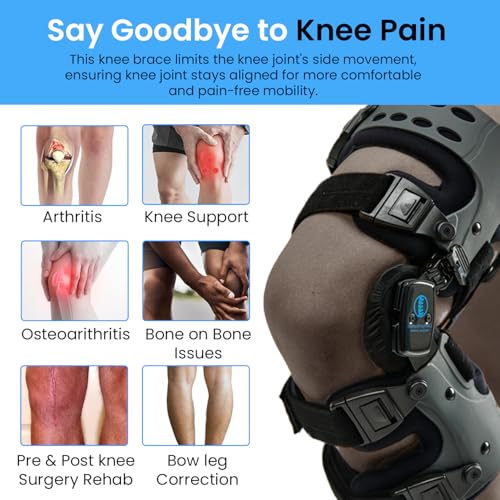 Comfyorthopedic UPGRADED Single Side OA Medial Unloader Knee Brace for Men and Women Osteoarthritis & Arthritis Pain Suppo...