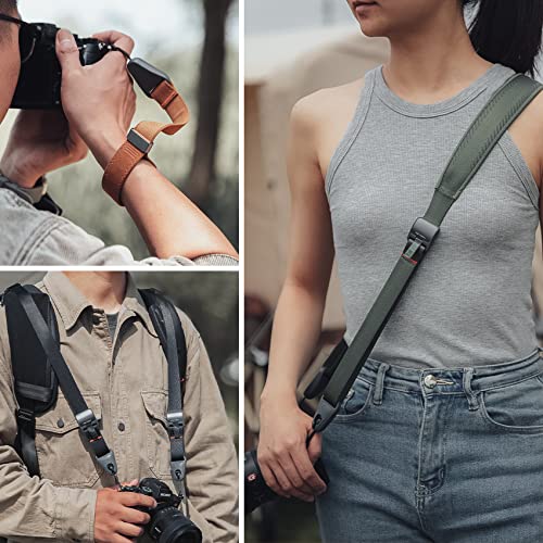 PGYTECH 1.8" Wide Camera Shoulder Strap with Quick Release Plate Wide Camera Neck Straps Long for Photographers Adjustable...
