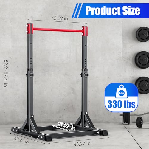 Pull Up Station,Affluent Power Tower Adjustable Pull Up Bar Free Standing, Pull Up Bar for Home Gym,Heavy Duty Multifuncti...