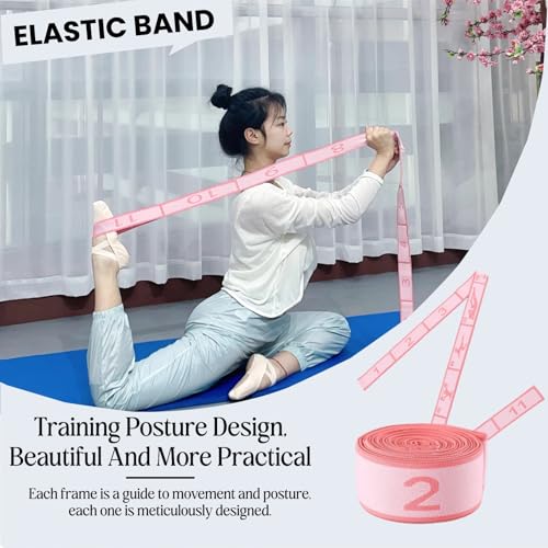 Multi-Loop Stretch Band - Yoga, Pilates, Ballet, and Physical Therapy Stretching Strap for Flexibility, Leg Stretching, an...