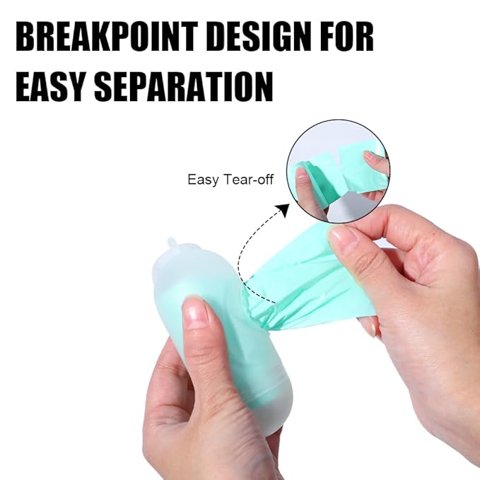 Diaper Bags Disposable for Baby - 20 Refill Rolls (300 Pack) Diaper Trash Bags with Dispenser, Diaper Bag Accessory, Fresh Powder Scent