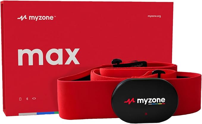 Myzone Max - Physical Activity Fitness Tracker for Your Chest – Bluetooth Connectivity and Waterproof Device for Sport and...