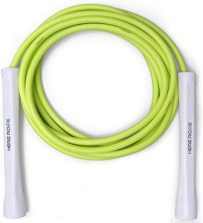 6mm Adjustable Boxing Jump Rope With Inner String Cord, Unbreakable Handles, Hererope Durable Non-Kinking PVC Jump Ropes f...