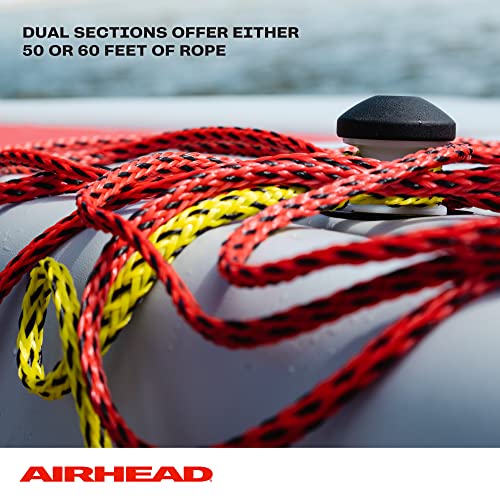Airhead Tow Rope, 1-4 Rider Rope for Towable Tubes Multi, 9/16"
